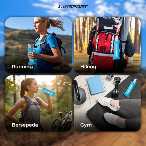 ginee_20260618114009379_2934354483.jpg TaffSPORT Botol Minum Soft Flask Foldable Sport Water TPU 250ml - TF-25
