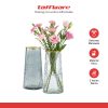 ginee_20260915171609483_9991160309.jpg TaffHOME Vas Bunga Dekorasi Interior Kaca Motif Tulang Daun - YF963