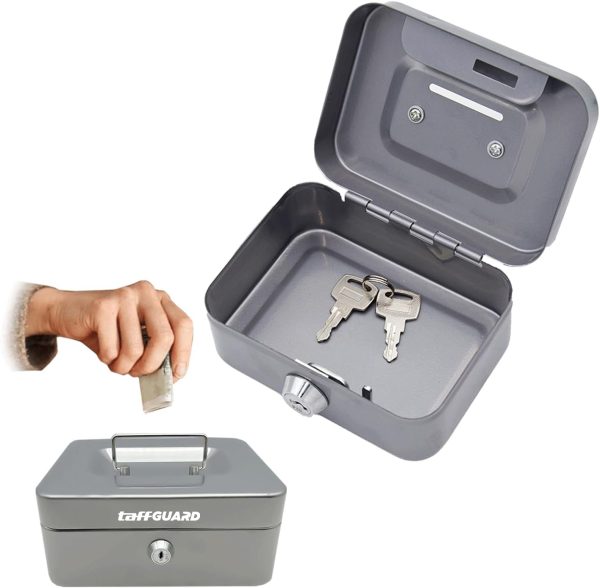 TaffGUARD Brankas Kotak Uang Emas Anti Maling Safety Box 11.5x8.5x5cm - HC-11A