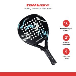 ginee_20260915171700814_1778027278.jpg TaffSPORT Raket Padel Round Carbon Fiber 3.6cm Thickness 365g - 4018