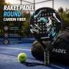 ginee_20260915171700892_8788379761.jpg TaffSPORT Raket Padel Round Carbon Fiber 3.6cm Thickness 365g - 4018