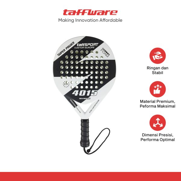ginee_20260915171738527_1714151950.jpg TaffSPORT Raket Padel Round Carbon Glass Fiber 3.8cm Thickness 360g - 4015