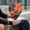 TaffSPORT Raket Padel Teardrop Carbon Glass Fiber 3.8cm Thickness 360g - 4003