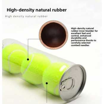TaffSPORT PRO Bola Padel Ball Natural Rubber Core Felt Wool 3 PCS - X30