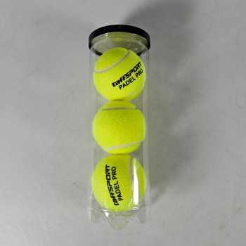 TaffSPORT PRO Bola Padel Ball Natural Rubber Core Felt Wool 3 PCS - X30