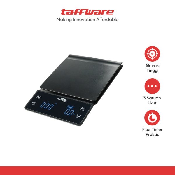 Taffware Digipounds Timbangan Kopi Digital Scale Recharge 3kg 0.1g - EK6002