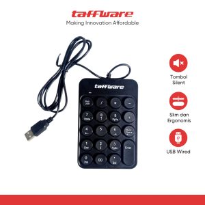 Taffware Keyboard Numeric Numpad Mini 2.4GHz Silent 19 Keys - Q9