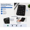 Taffware Keyboard Numeric Numpad Mini 2.4GHz Silent 19 Keys - Q9