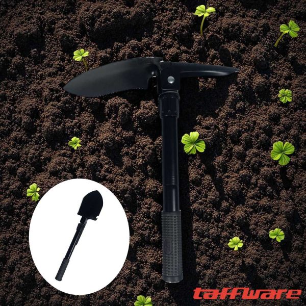 ginee_20260915173623983_0018084868.jpg Taffware Sekop Lipat Camping Pacul Portable Kompas Survival 41.5cm - T-3