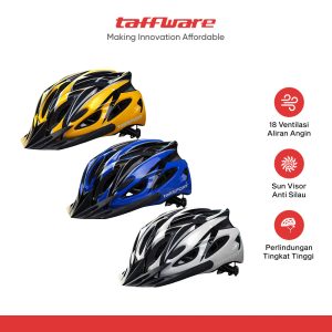 ginee_20260915174858138_5011337417.jpg TaffSPORT Helm Sepeda Road Bike Ultralight Bicycle Helmet 18 Air Vent - X40