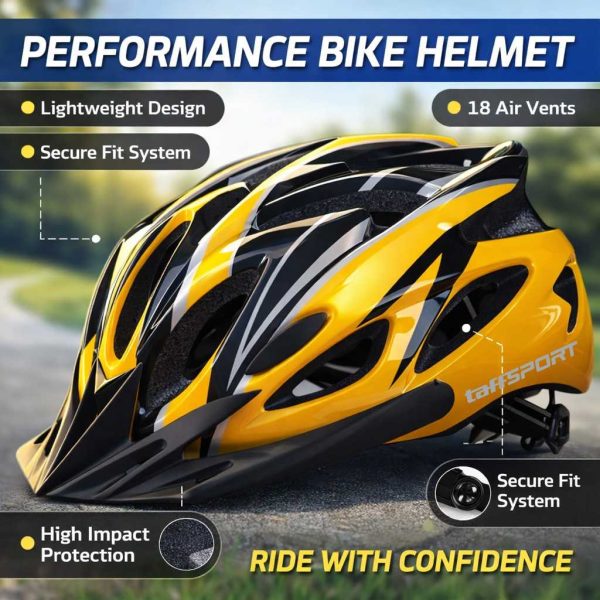 ginee_20260915174858917_0661550266.jpg TaffSPORT Helm Sepeda Road Bike Ultralight Bicycle Helmet 18 Air Vent - X40