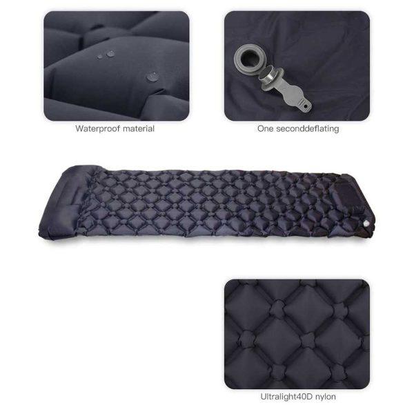 TaffSPORT Kasur Matras Angin Manual Sleeping Pad Waterproof Single - SB-14