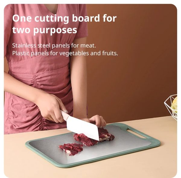 ginee_20260915181638849_5023823840.jpg TaffHOME Talenan Cutting Board Stainless Steel PP Double Sided - B025