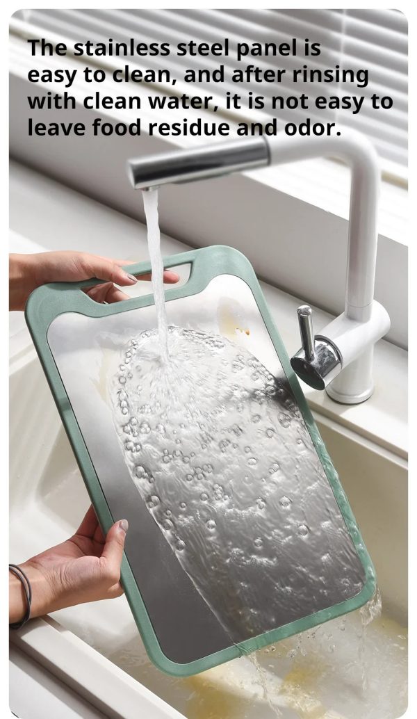 ginee_20260915181639229_8150269107.jpg TaffHOME Talenan Cutting Board Stainless Steel PP Double Sided - B025