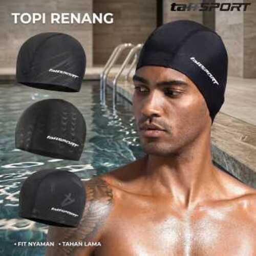 ginee_20260929120456546_9943411699.jpg TaffSPORT Topi Renang Dewasa Penutup Kepala Polyester Swim Cap - TS283