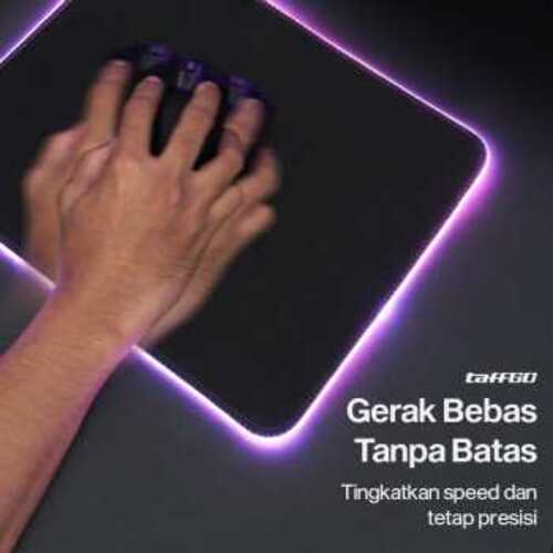 TaffGEAR Mouse Pad Gaming XL RGB LED Desk Mat