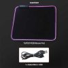TaffGEAR Mouse Pad Gaming XL RGB LED Desk Mat