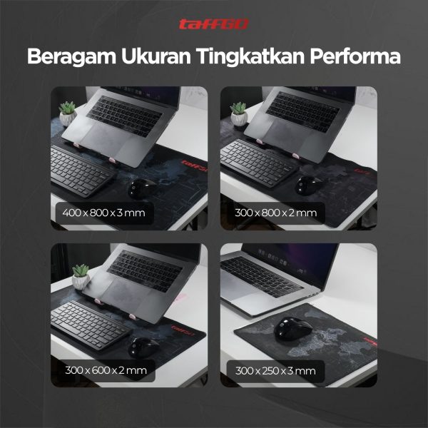 ginee_20260929144806434_4261168343.jpg TaffGEAR Gaming Mouse Pad Desk Mat Peta Dunia Anti Slip Waterproof - MP002