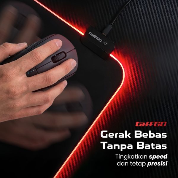 TaffGEAR Mouse Pad Gaming XL Illuminated LED RGB Desk Mat 900x400x4mm - GMS-WT5