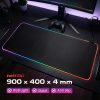 TaffGEAR Mouse Pad Gaming XL Illuminated LED RGB Desk Mat 900x400x4mm - GMS-WT5