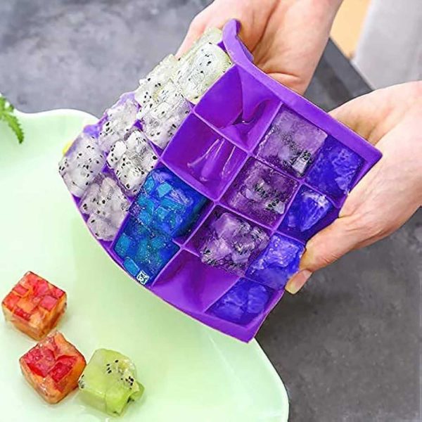 TaffHOME Cetakan Es Batu Silikon Kotak 15 Grid Ice Cube Tray - DY0971