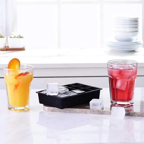 TaffHOME Cetakan Es Batu Silikon Kotak 15 Grid Ice Cube Tray - DY0971