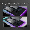 TaffGEAR Mouse Pad Gaming XL RGB LED Peta Dunia Desk Mat - GMS-WT-5