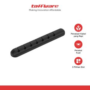 TaffGEAR Klip Kabel Adhesive Organizer Silicone Cable Clip - KR-8006