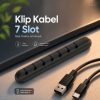 TaffGEAR Klip Kabel Adhesive Organizer Silicone Cable Clip - KR-8006