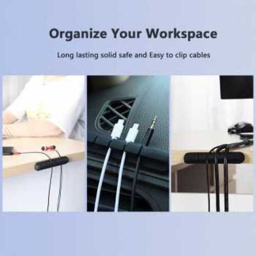 TaffGEAR Klip Kabel Adhesive Organizer Silicone Cable Clip - KR-8006