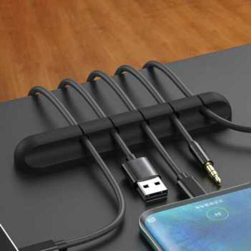 TaffGEAR Klip Kabel Adhesive Organizer Silicone Cable Clip - KR-8006