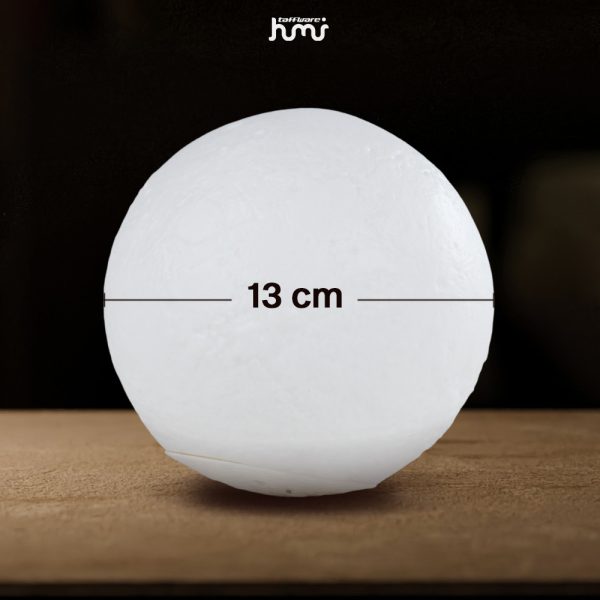 ginee_20260929152033582_2248235858.jpg Taffware HUMI Air Humidifier Ultrasonic 3D Moon RGB Night Light 880ml - AX-08
