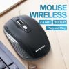 TaffGEAR Mouse Wireless Optical 2.4GHz Ergonomis Portable 6Key 1600DPI - AA-01
