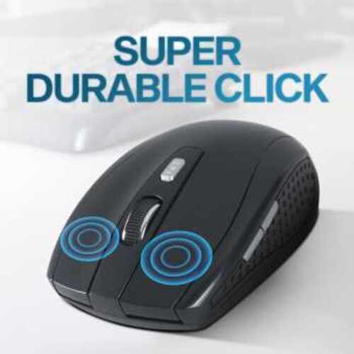 TaffGEAR Mouse Wireless Optical 2.4GHz Ergonomis Portable 6Key 1600DPI - AA-01