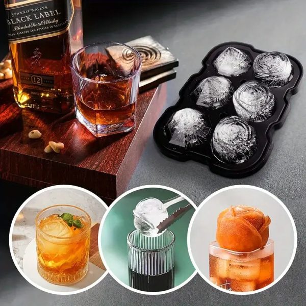 ginee_20260929152125267_7210194547.jpg TaffHOME Cetakan Es Batu Silikon Diamond Rose 6 Grid Ice Cube Mold - ZD6