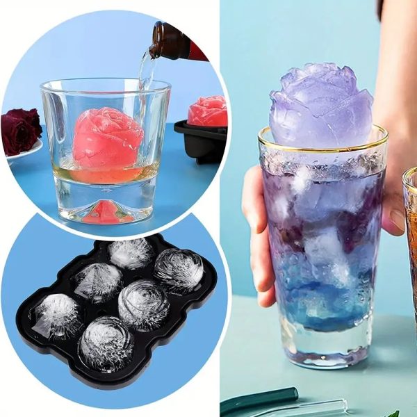 ginee_20260929152125605_0010951341.jpg TaffHOME Cetakan Es Batu Silikon Diamond Rose 6 Grid Ice Cube Mold - ZD6