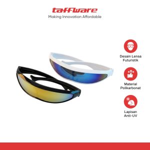 ginee_20260929152216579_1740800765.jpg TaffSPORT Kacamata Pria Futuristic Sunglasses Anti Reflective UV - TF267