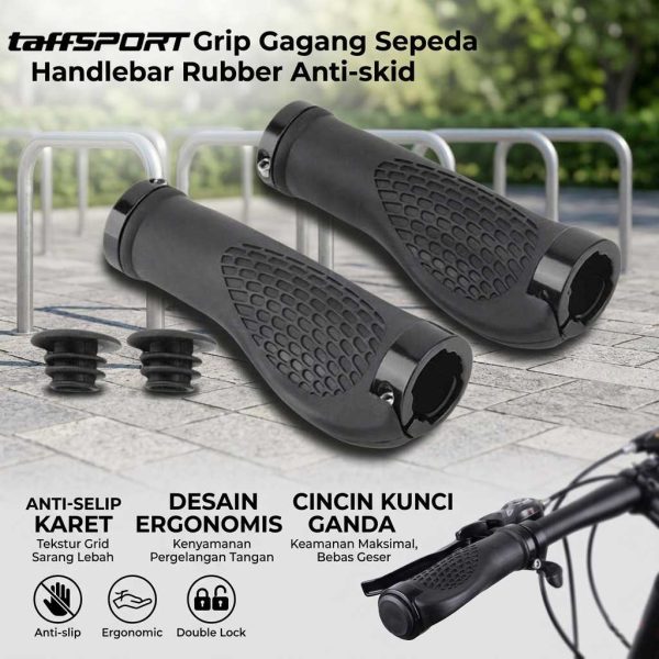 ginee_20260929152243586_3954450517.jpg TaffSPORT Handgrip Sepeda Universal Tutup Setang Anti Skid Handlebar - GR49