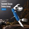 ginee_20260929152410769_8032113555.jpg TaffSPORT Sendok Garpu Pisau Swiss Camping Tools Pocket Knife EDC 5in1 - A008