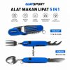 ginee_20260929152411191_1536411359.jpg TaffSPORT Sendok Garpu Pisau Swiss Camping Tools Pocket Knife EDC 5in1 - A008