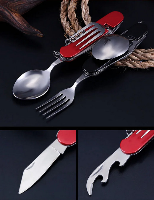 ginee_20260929152719768_9646035452.jpg TaffSPORT Sendok Garpu Pisau Swiss Army Tools Knife EDC 6in1 - A007