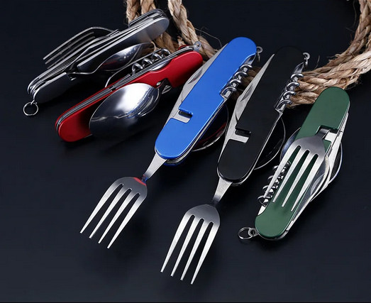 ginee_20260929152719843_9005296612.jpg TaffSPORT Sendok Garpu Pisau Swiss Army Tools Knife EDC 6in1 - A007